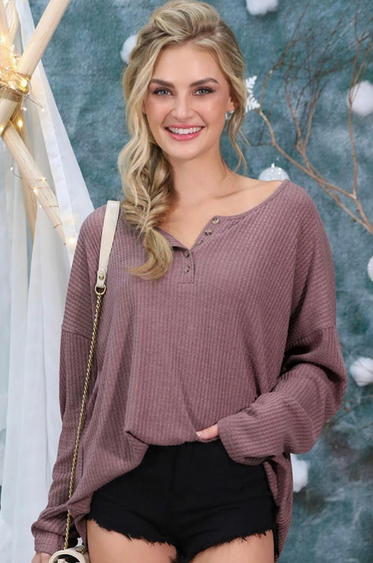 Mauve oversized top