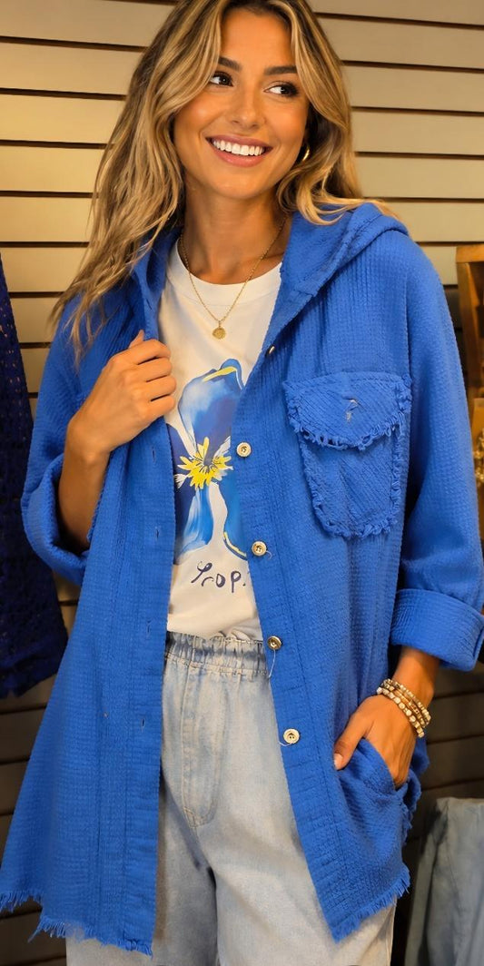Royal blue hoodie