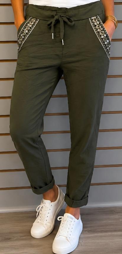 Dark olive pant