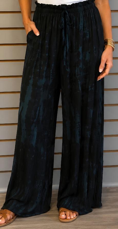 Blue tie dye pant