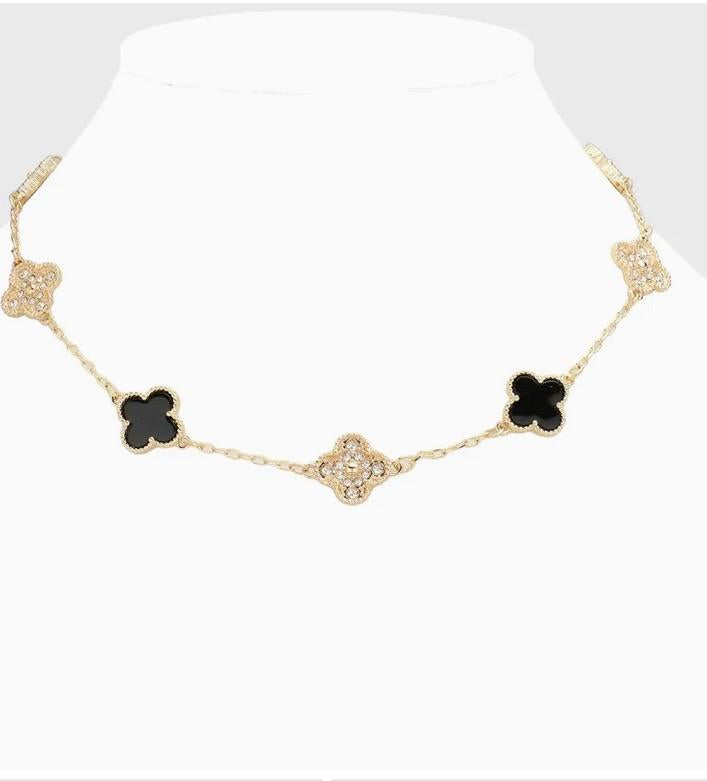 Black and gold necklace