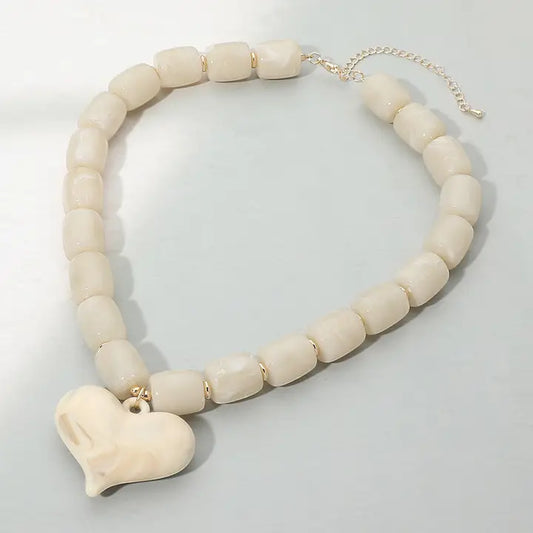 Ivory heart necklace