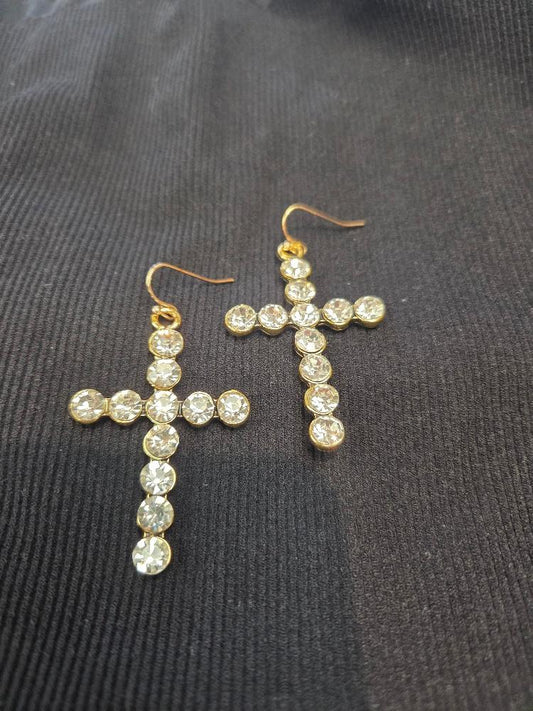 Cross earring