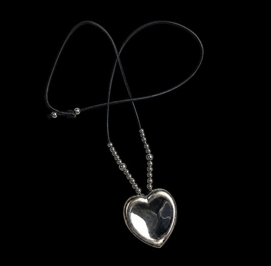 Silver heart necklace