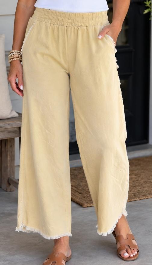 Cream corduroy pants
