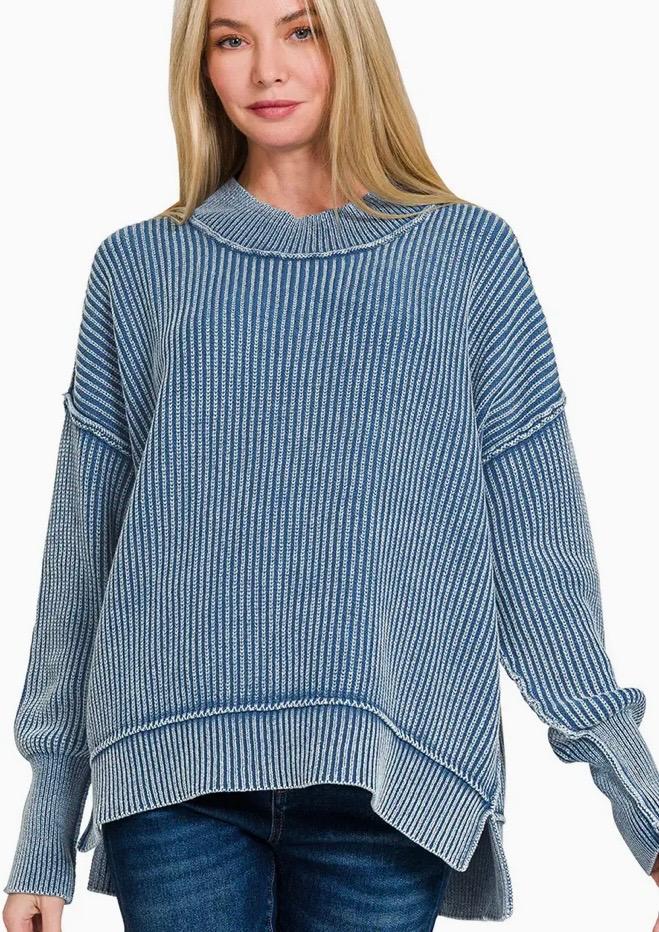 Classic blue sweater