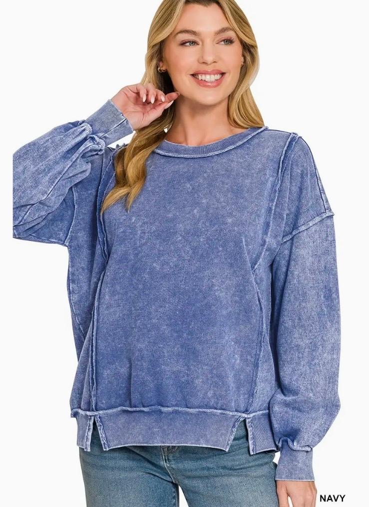 Navy sweatshirt
