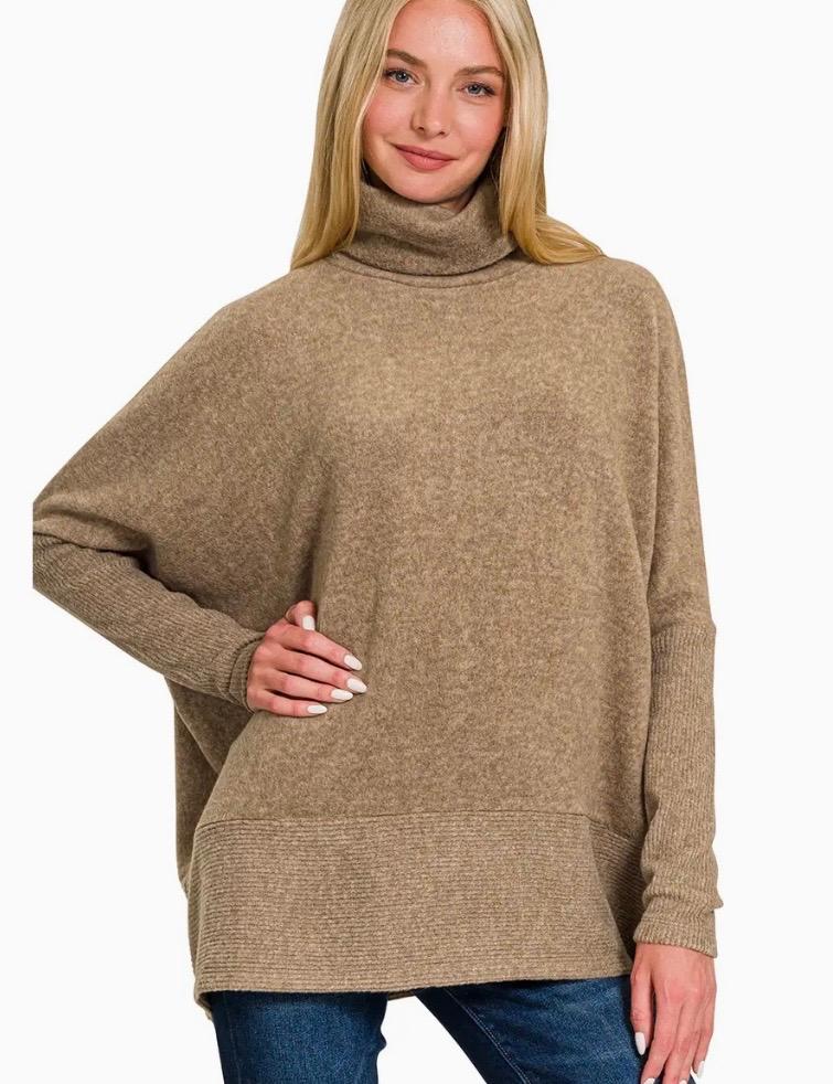 Mocha turtleneck