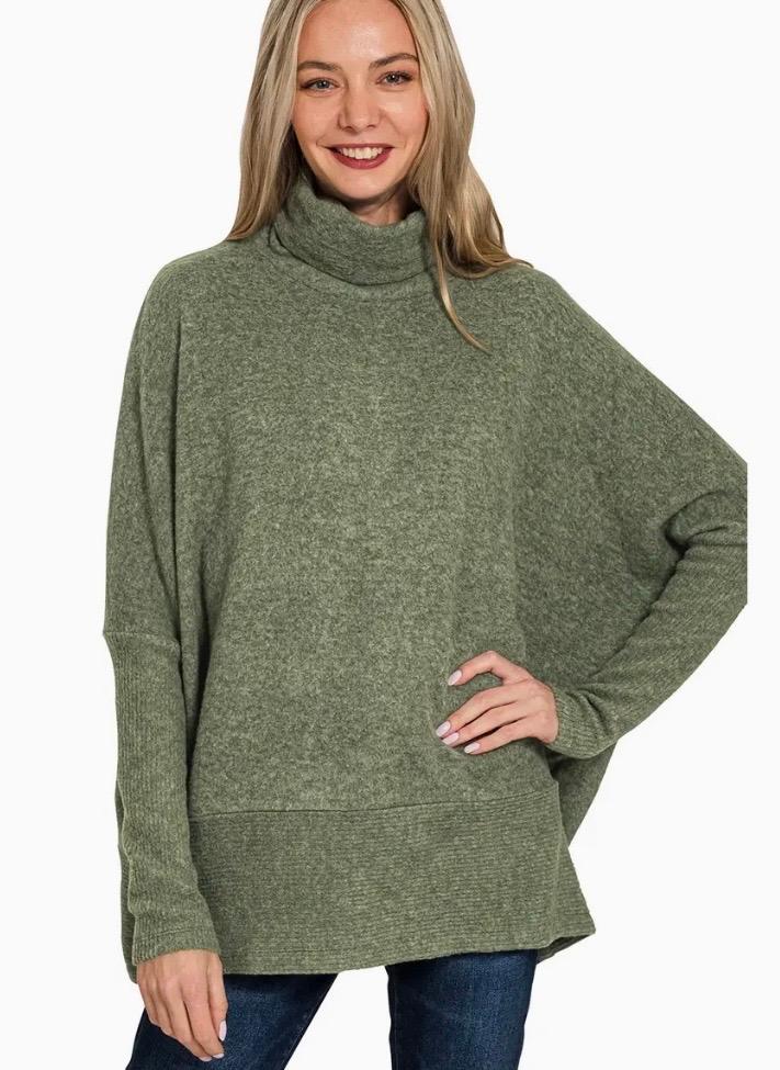 Dark Olive turtleneck