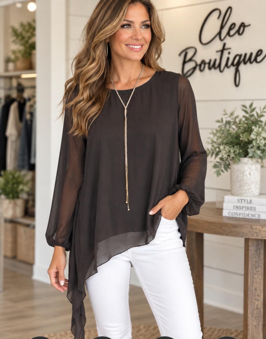 Asmmetrical black top