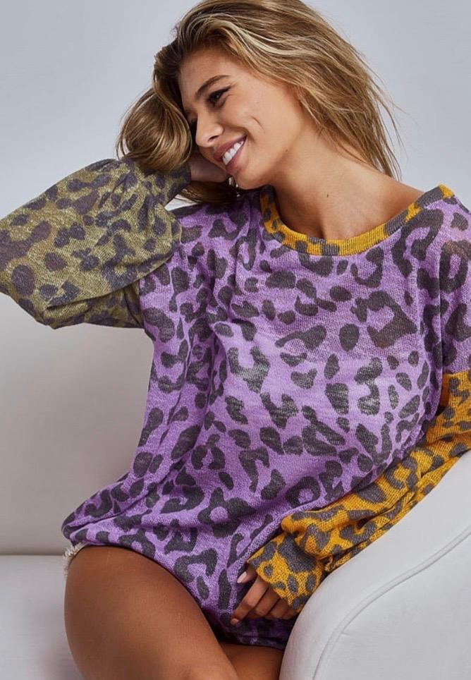 Colorful animal top