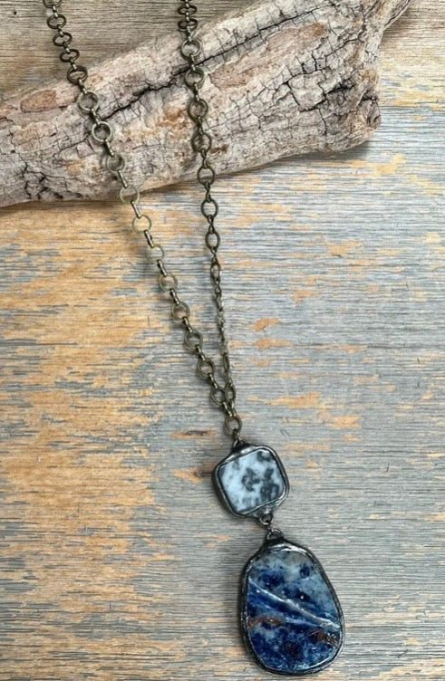 Blue sea necklace