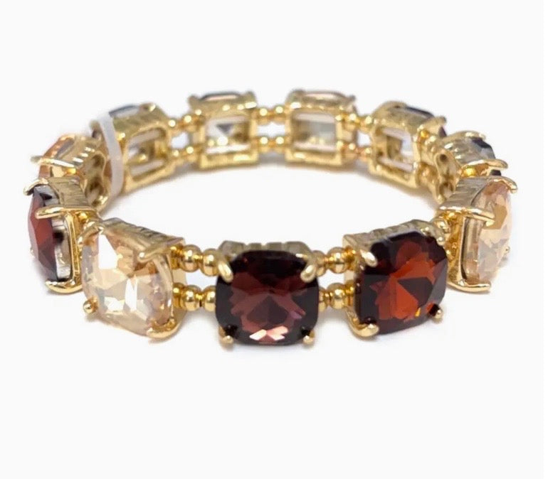 Brown Tova inspired dupe stretch bracalet