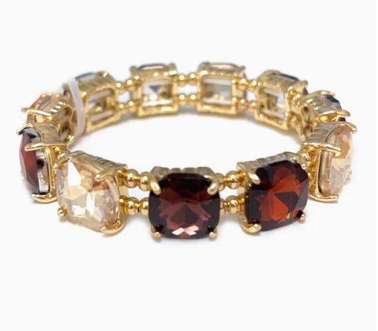 Brown Tova inspired dupe stretch bracalet