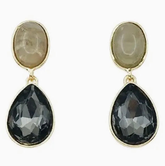 Grey Tova inspired dupe earring