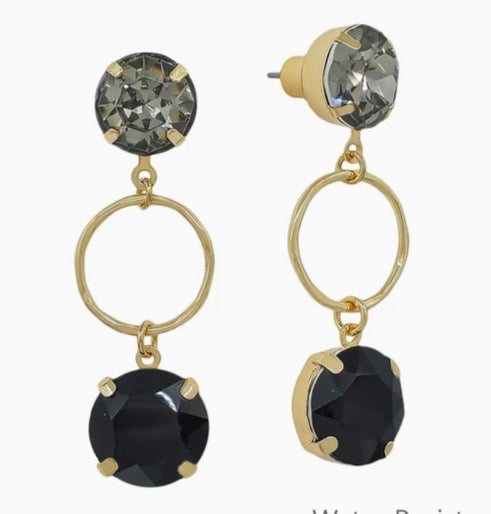 Black Tova inspired dupe earring
