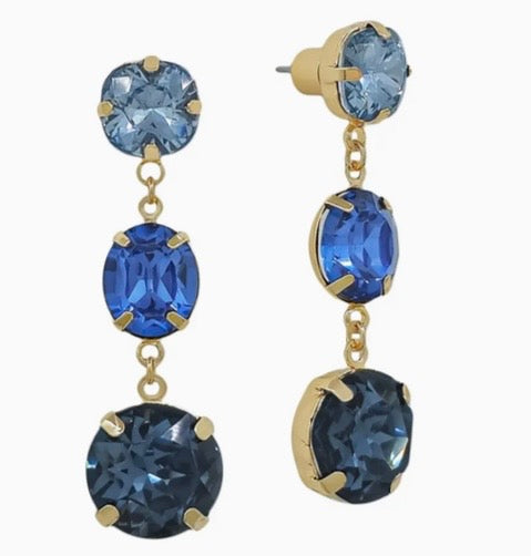 Blue Tova inspired dupe earring