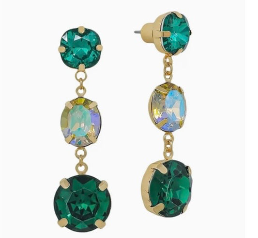 Green Tova inspired dupe earring