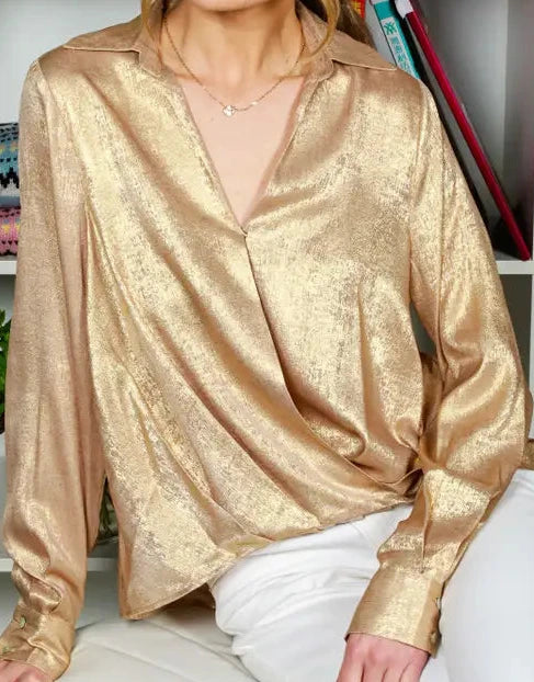 Gold blouse