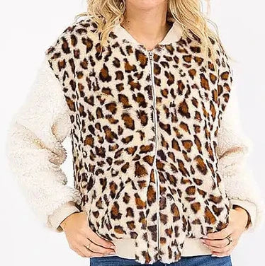 Animal print jacket
