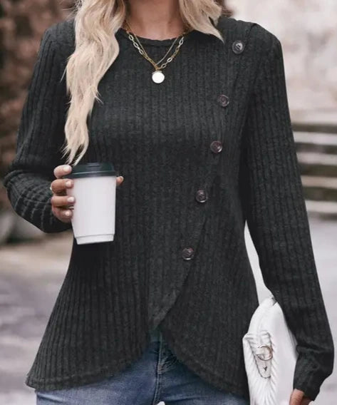 Black button top