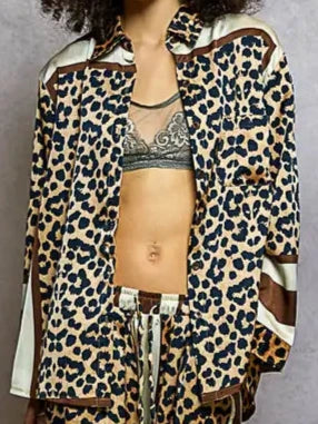 Animal print blouse
