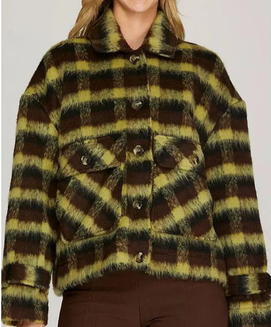 Kiwi plaid jacket