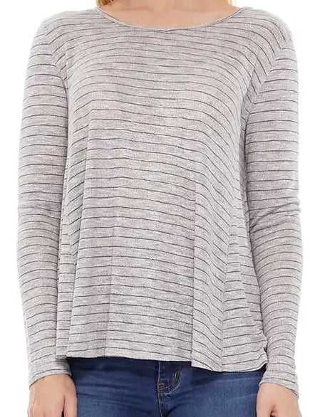 Grey stripe top