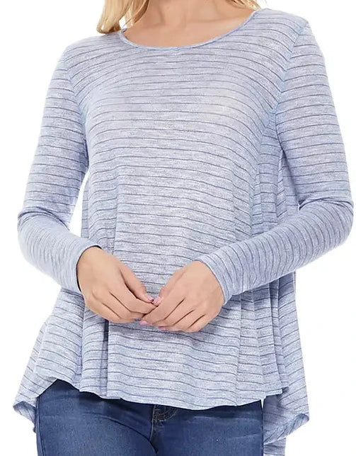 Blue stripe top