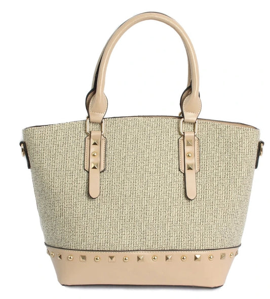 Beige fabric purse (Online Only)