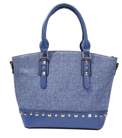 Blue fabric purse Online Only