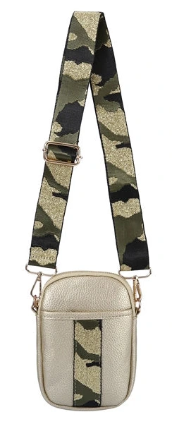 Gold phone  cross body (online only)