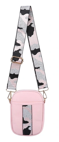 Pink phone cross body. (Online Only)