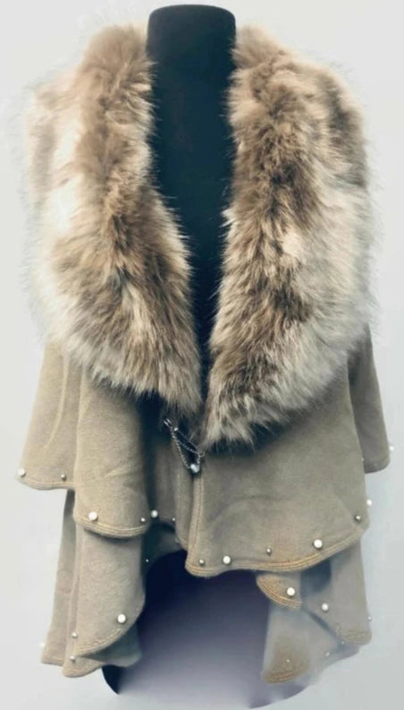 Taupe cape