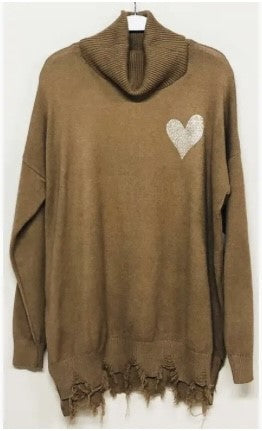 Heart Cowl Sweater