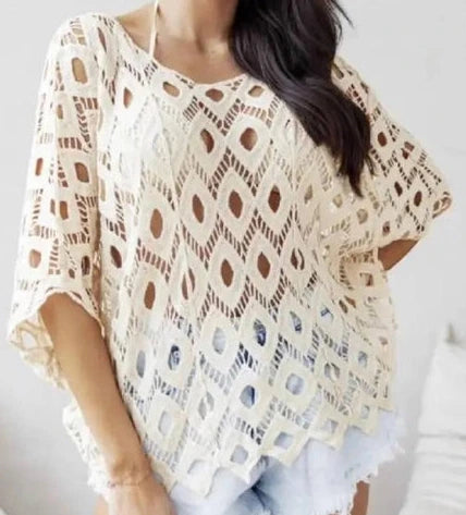 Off white open knit (online only)
