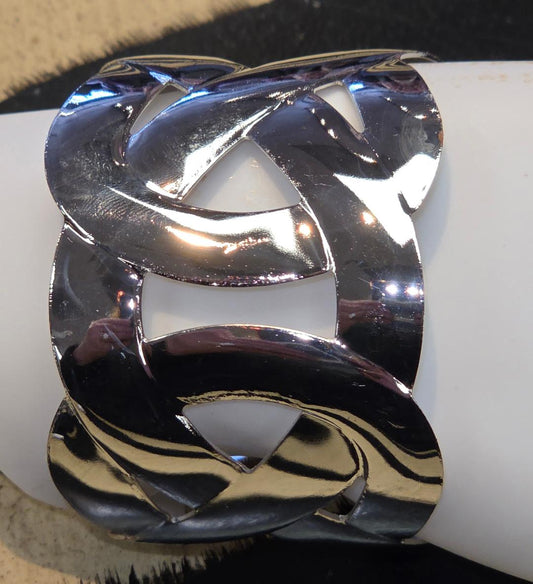 Silver cuff bracelet