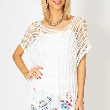 White open knit