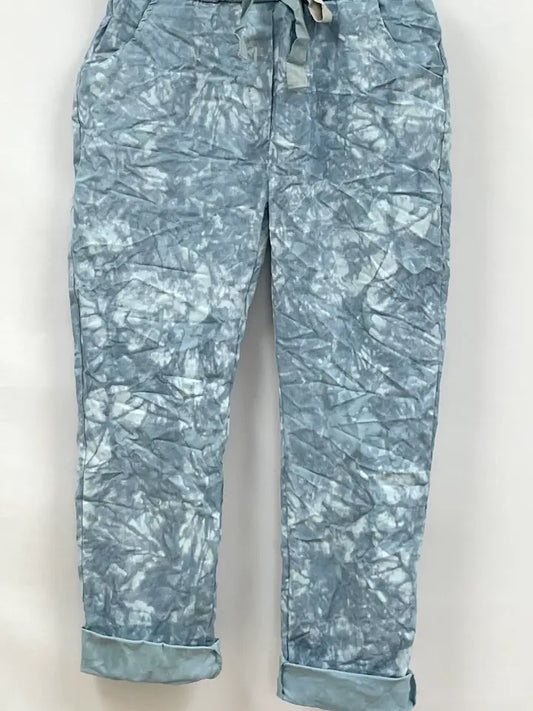 Blue print pant