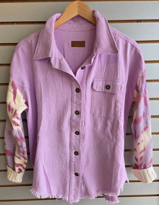Lavender shacket