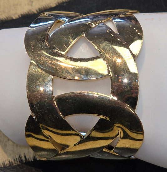 Gold cuff bracelet