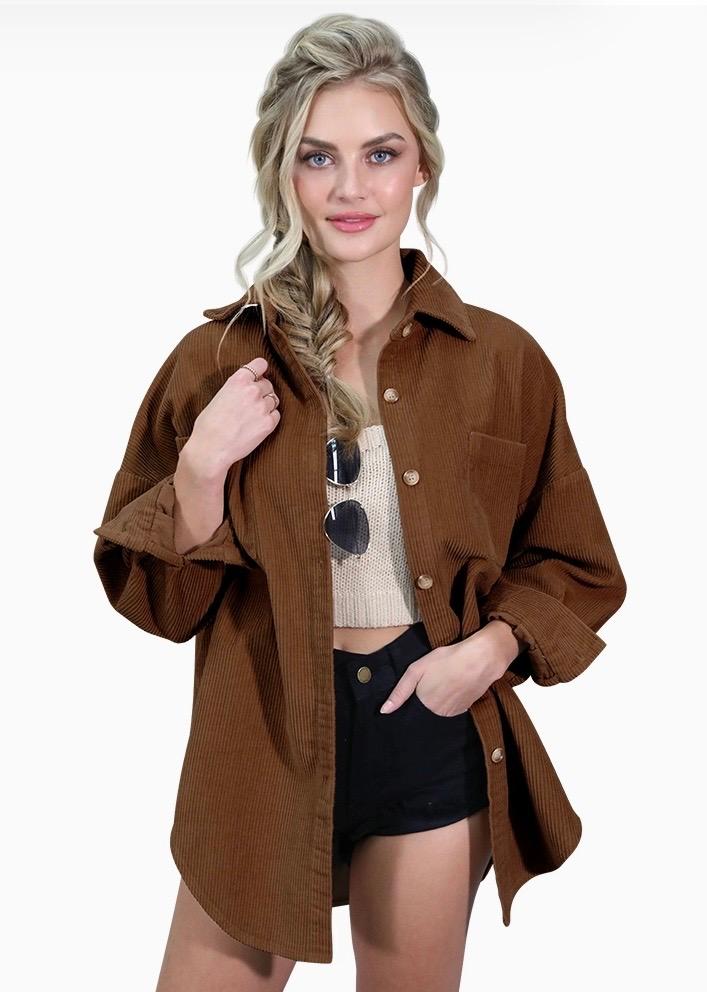 Chestnut shacket