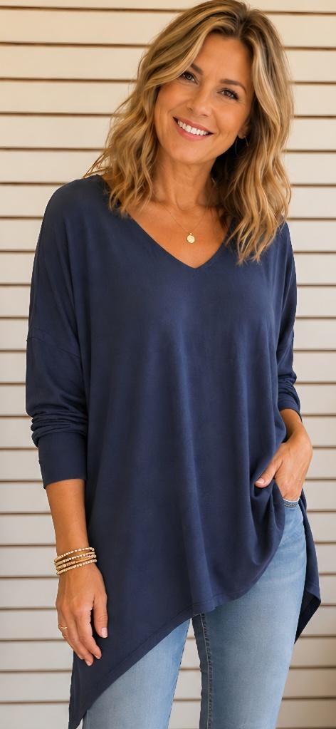 Navy sweater