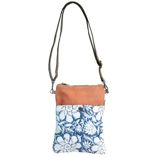 Flower canvas purse