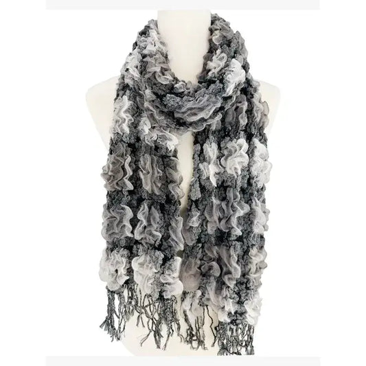 Black and white scarf