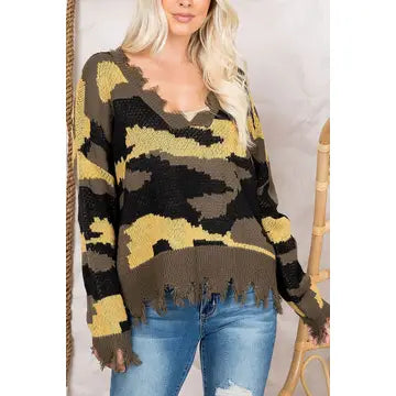 Camoflauge sweater