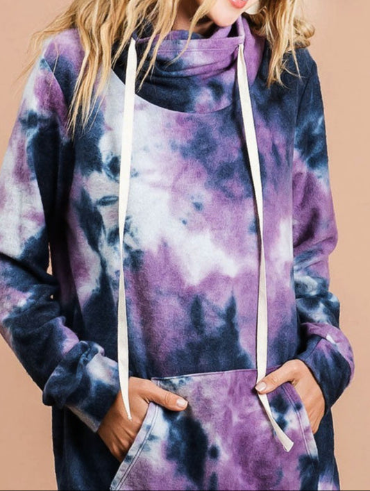 Navy tie dye