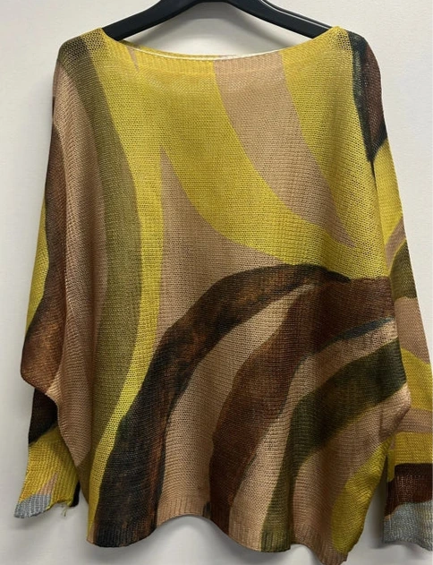 Mustard wave sweater