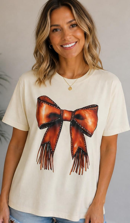 Western bow tee