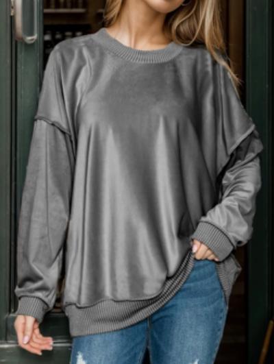 Charcoal velour